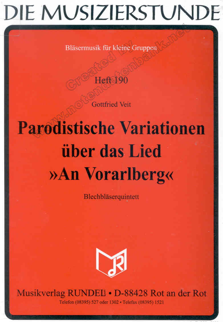 Parodistische Variationen an Vorarlberg - hacer clic aquí Parodistische Variationen an Vorarlberg - hacer clic aquí