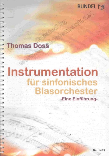 Instrumentation f�r sinfonisches Blasorchester: Eine Einf�hrung - hacer clic aqu�