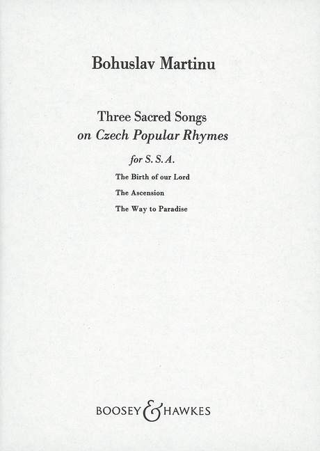 3 Sacred Songs on Czech Rhymes - hacer clic aqu�