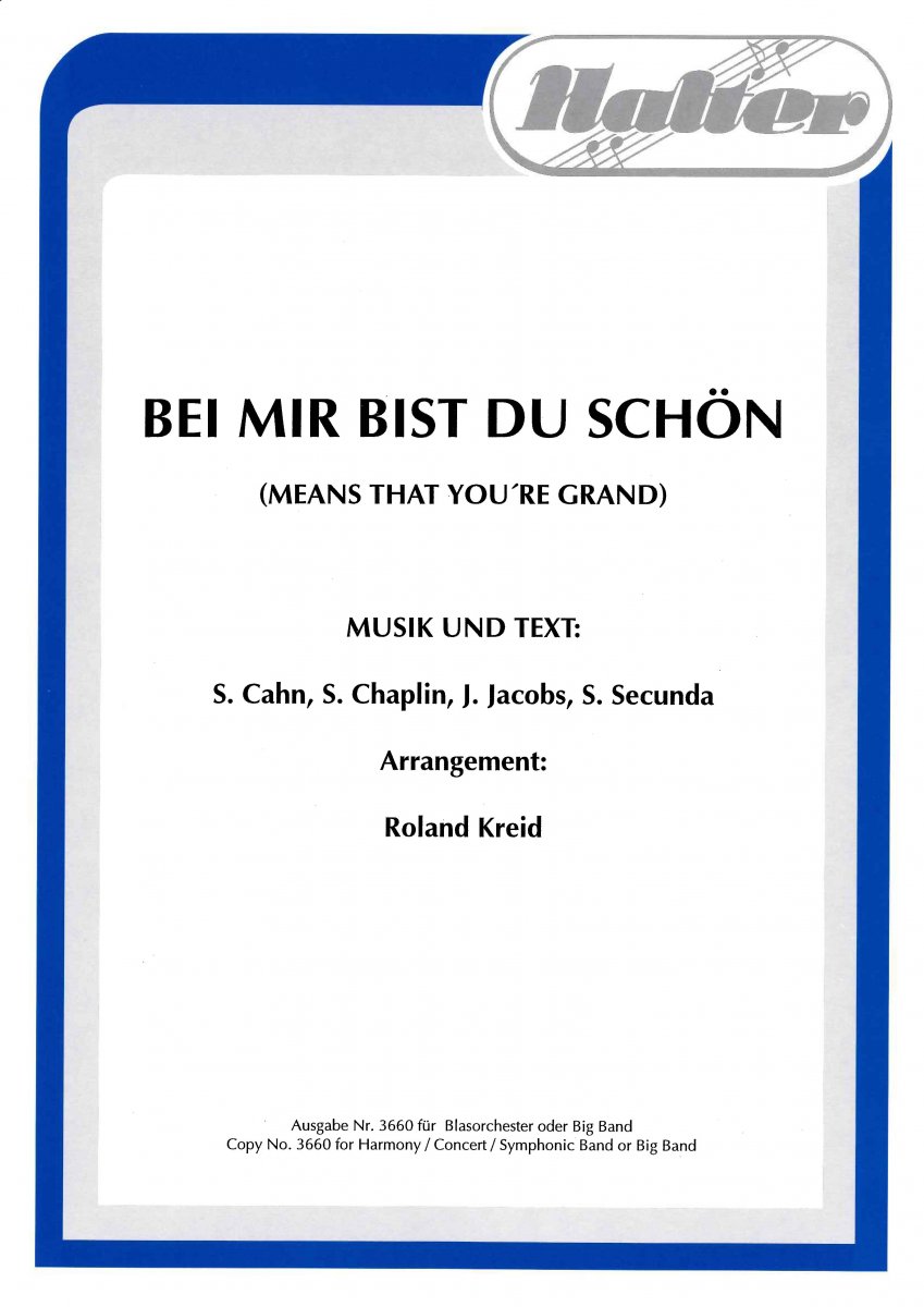 Bei mir bist du schn (Bei Mir Bistu Shein) - hacer clic aqu