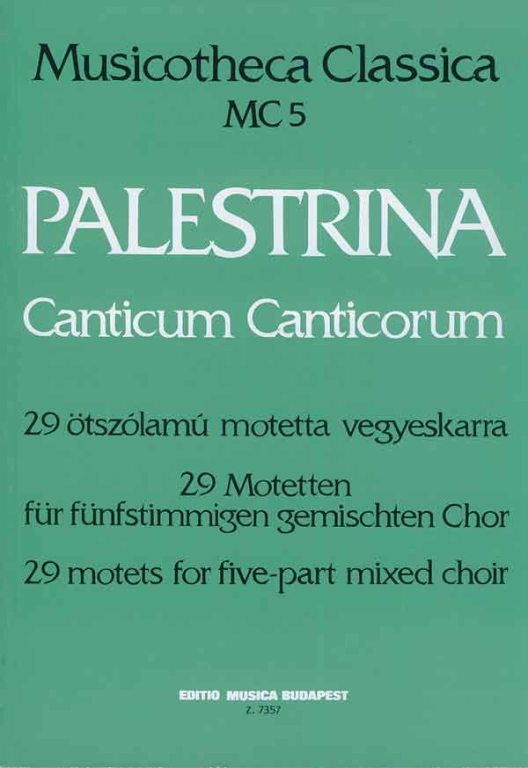 Canticum Canticorum (29 Motetten) - hacer clic aquí Canticum Canticorum (29 Motetten) - hacer clic aquí