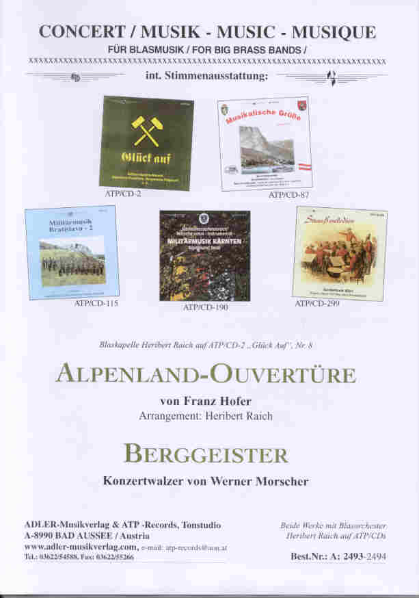 Alpenland-Ouvertüre - hacer clic aquí Alpenland-Ouvertüre - hacer clic aquí
