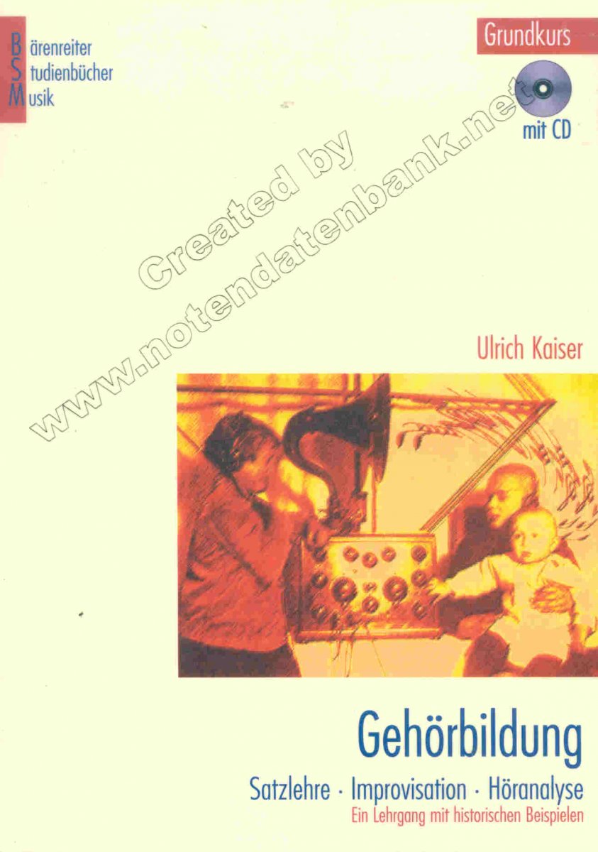 Gehörbildung. Satzlehre - Improvisation - Höranalyse - hacer clic aquí Gehörbildung. Satzlehre - Improvisation - Höranalyse - hacer clic aquí