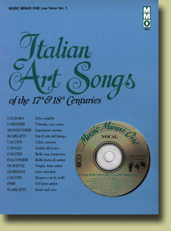 17th/18th Century Italian Songs - Low Voice #1 - hacer clic aqu