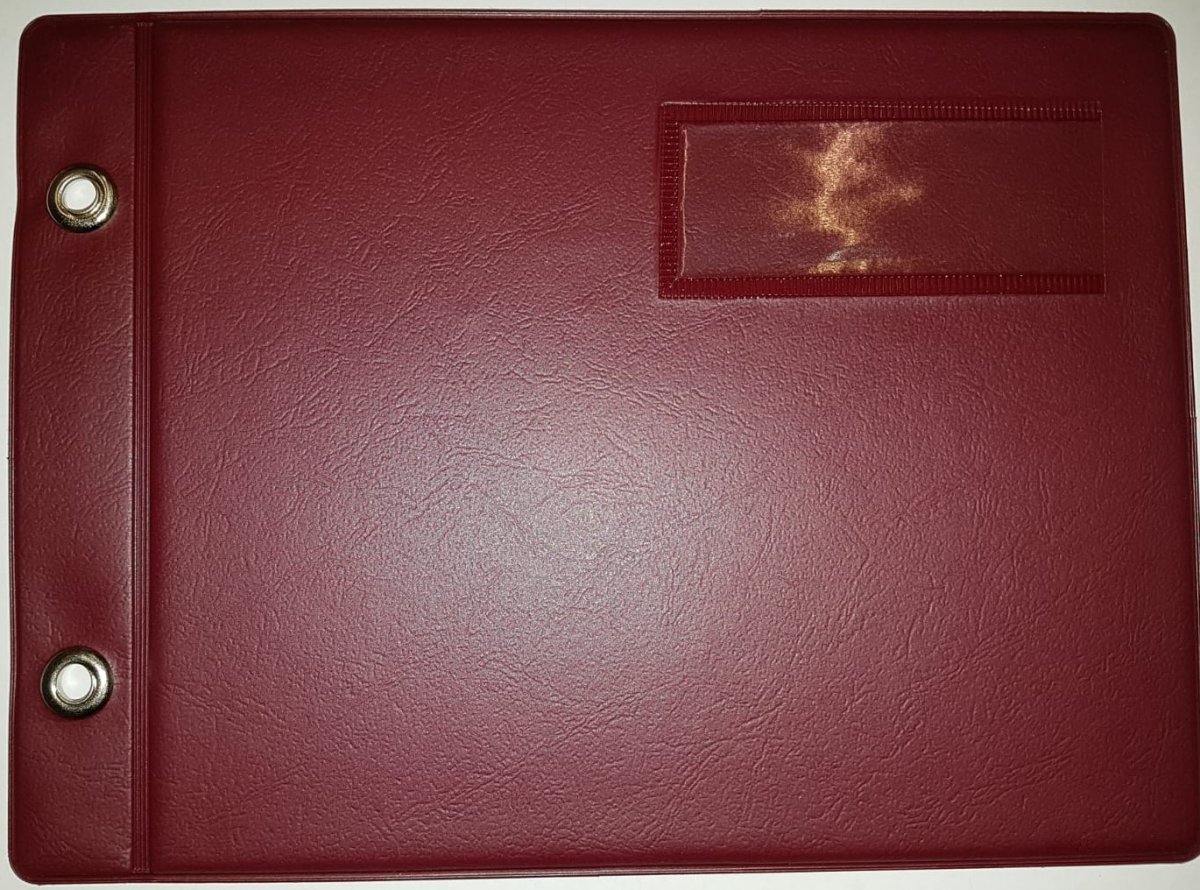 Marschbuchdeckel Normalfornat, weinrot - hacer clic aqu�